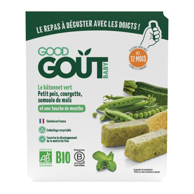 Good Gout BIO BLW Tyčinky z hrášku a cukety (120 g)