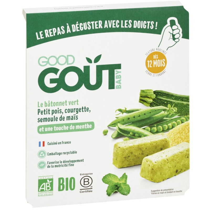 Good Gout BIO BLW Tyčinky z hrášku a cukety (120 g)