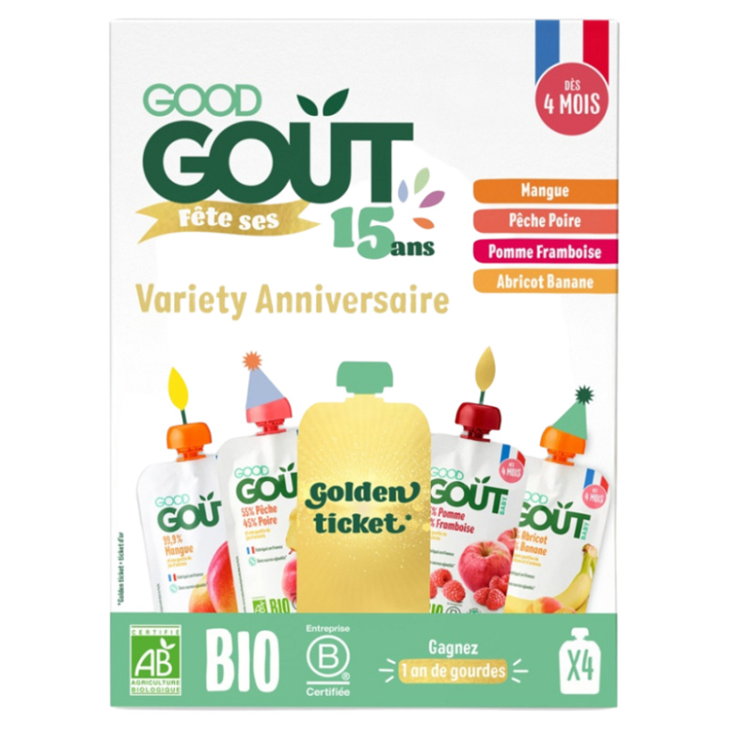Good Gout BIO Ovocný Jackpot (4×120 g)