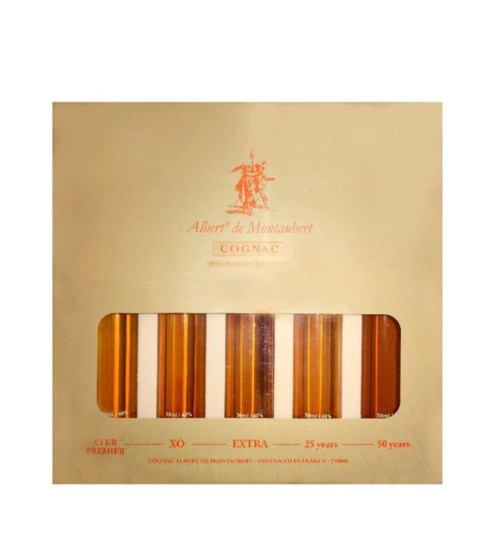 A. de Montaubert Cognac Degustační set 5x0,05l (karton)