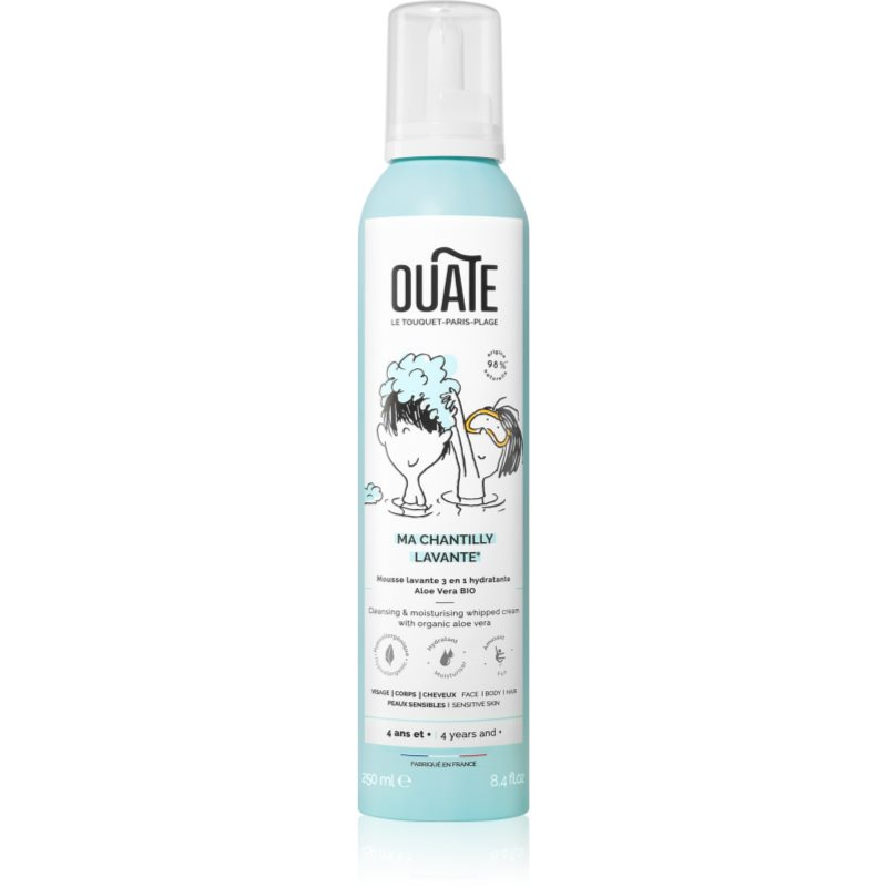 OUATE My Cleansing Whipped Cream sprchová pěna na vlasy i tělo pro děti 4+ 250 ml