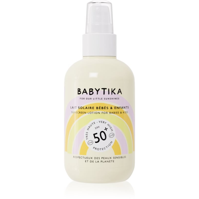 Mimitika Babytika Sunscreen Lotion SPF 50+ dětské mléko na opalování ve spreji SPF 50+ 190 ml