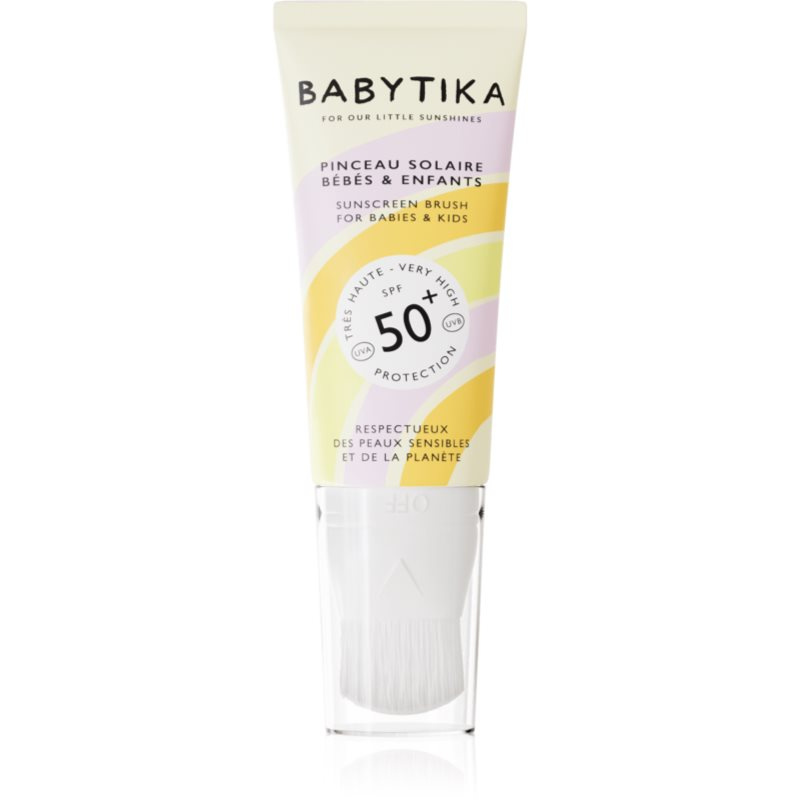 Mimitika Babytika Sunscreen Brush SPF 50+ dětský krém na opalování s aplikátorem SPF 50+ 40 ml