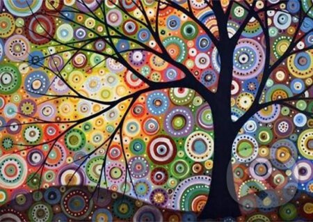 Figured ART Diamantové malování - STROM ŽIVOTA na rámu 40 x 50 cm
