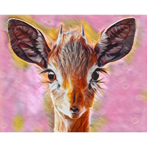 Figured ART Diamantové malování - JELENÍ OČI na rámu 40 x 50 cm
