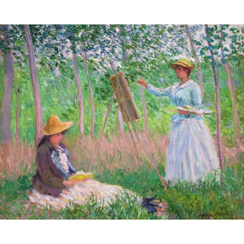 Figured ART Diamantové malování - V LESÍCH U GIVERNY, Monet bez rámu 40 x 50 cm