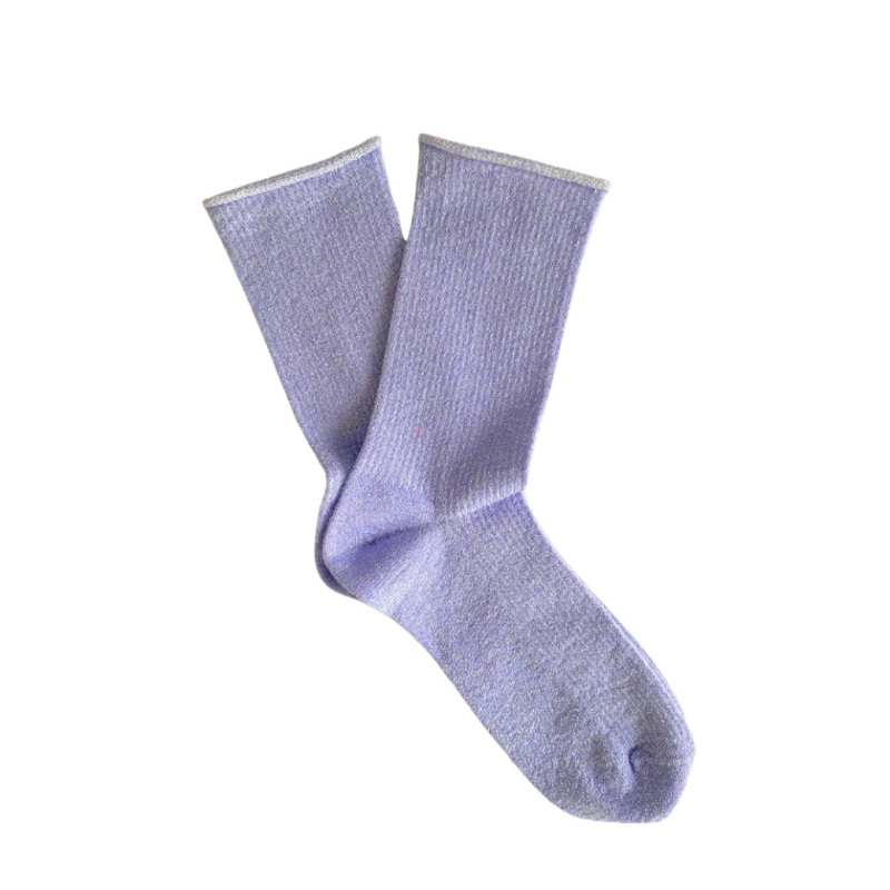 KLUE Třpytivé ponožky Lyocell Lilac 36-40