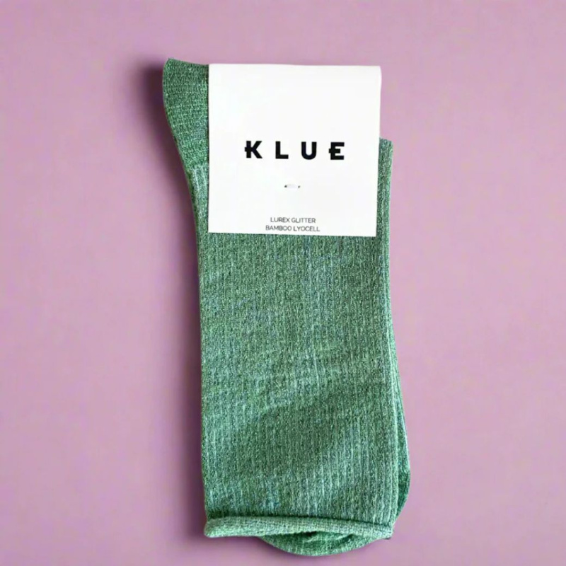KLUE Třpytivé ponožky Mint Green| 36-40