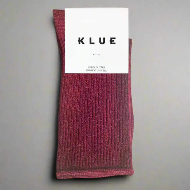 KLUE Třpytivé ponožky Lyocell Cherry 36-40