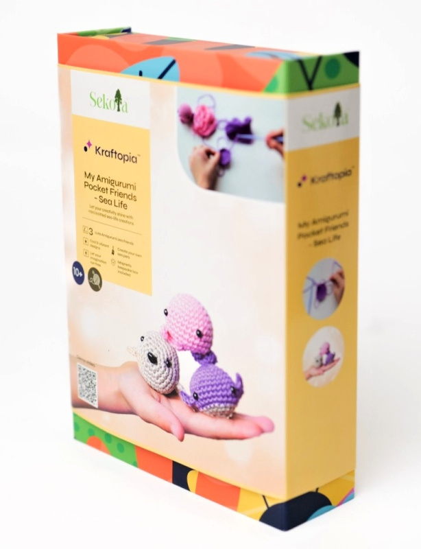 Sekoia Kraftopia sada na háčkování amigurumi mořská zvířátka