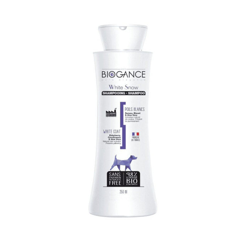 Biogance šampon White snow -pro bílou/světlou srst 250 ml