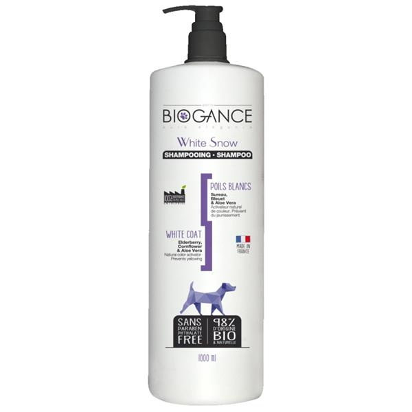 Biogance šampon White snow -pro bílou/světlou srst 1l 1l
