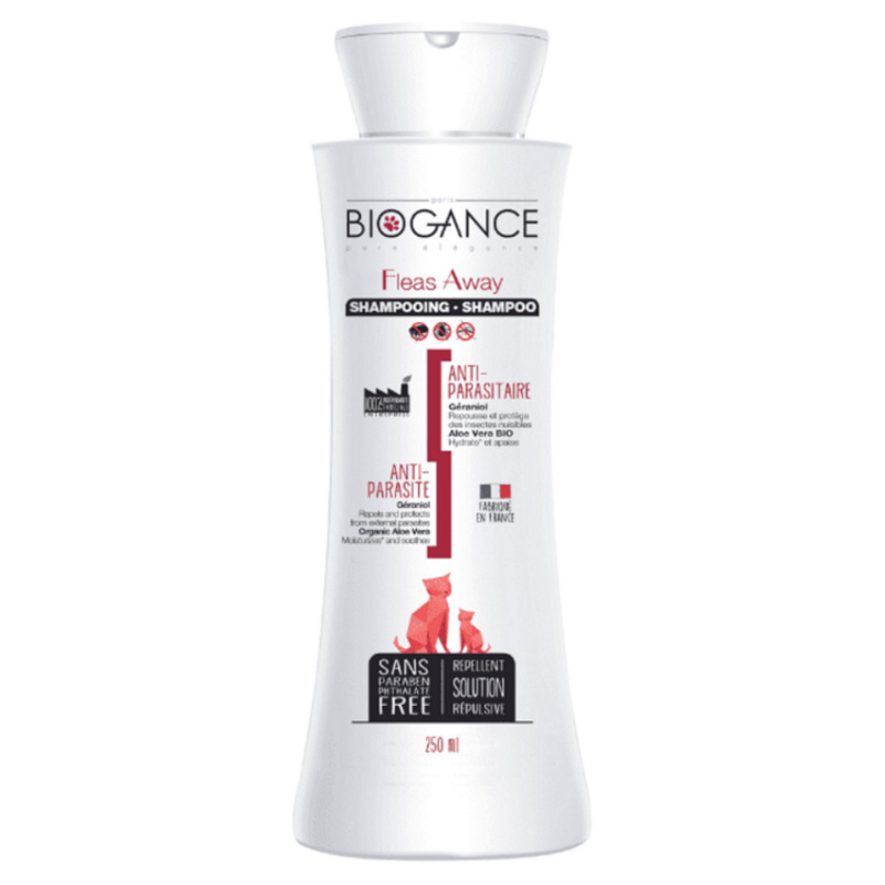 Biogance šampon Fleas away cat - antiparazitní 250 ml