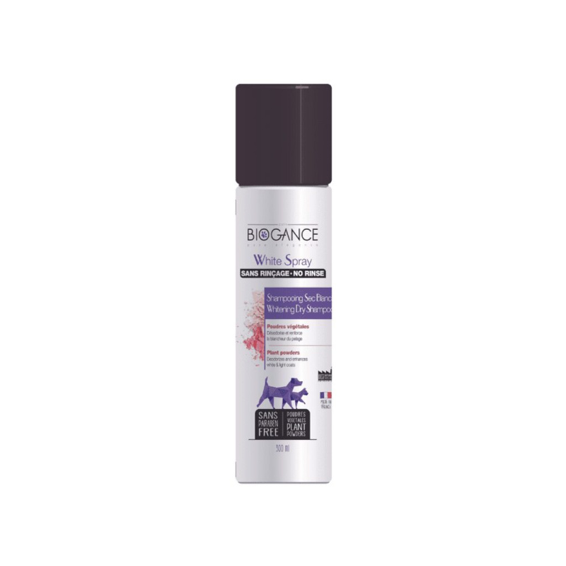 Biogance White spray -suchý šampon na bílou srst 300 ml