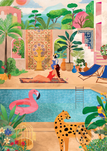 Letný raj - Heln.illustration - puzzle z kategorie 500 - 1000 dílků