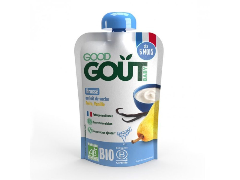 GOOD GOUT Vanilkový dezert s hruškou 6m+ BIO 90 g
