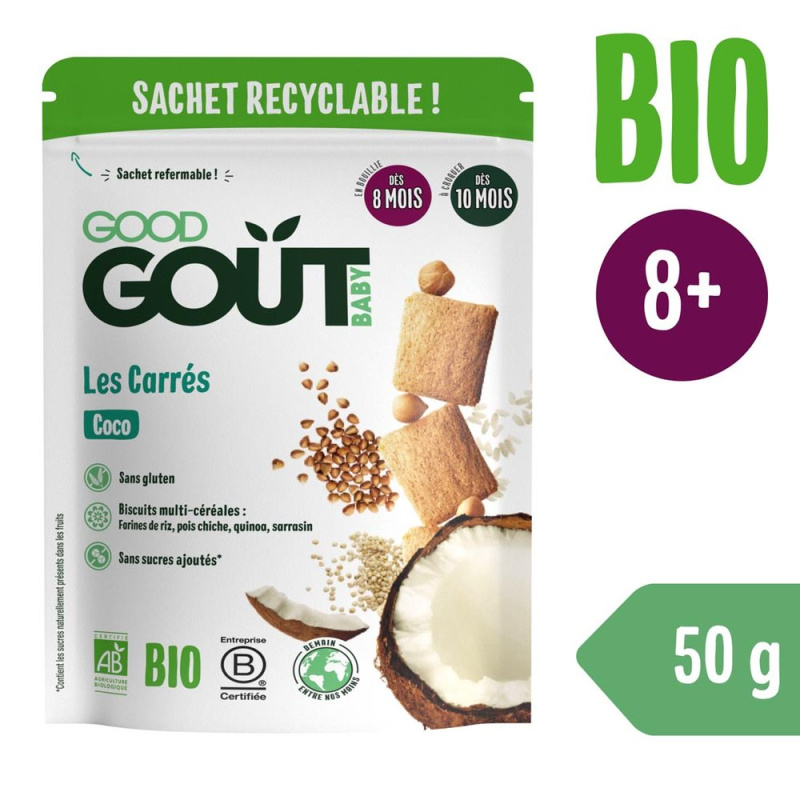 Good Gout BIO Kokosové polštářky (50 g), exp. 29.08.2025