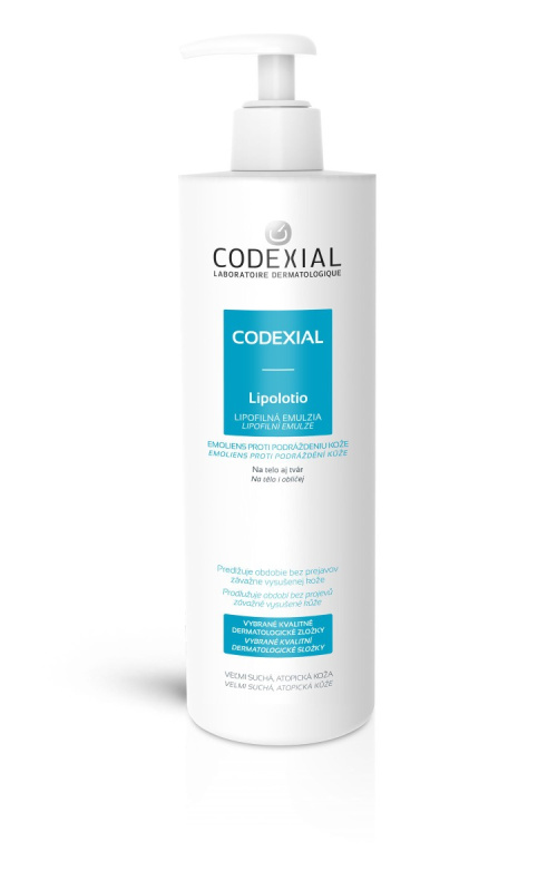 Spiridea Codexial Lipolotio hydratační emulze pro atopicku pokožku dětí a dospělých s regeneračním účinkem 400 ml