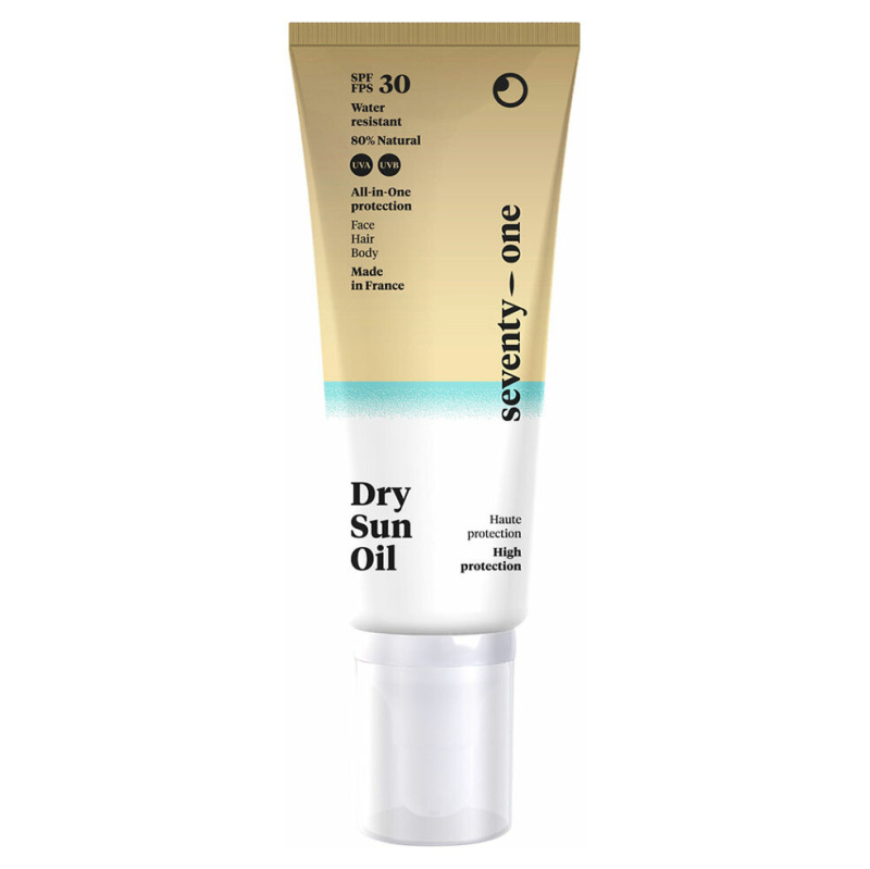SeventyOne Dry Sun Oil SPF30 ochranný suchý olej na opalování na obličej, tělo a vlasy SPF 30 100 ml