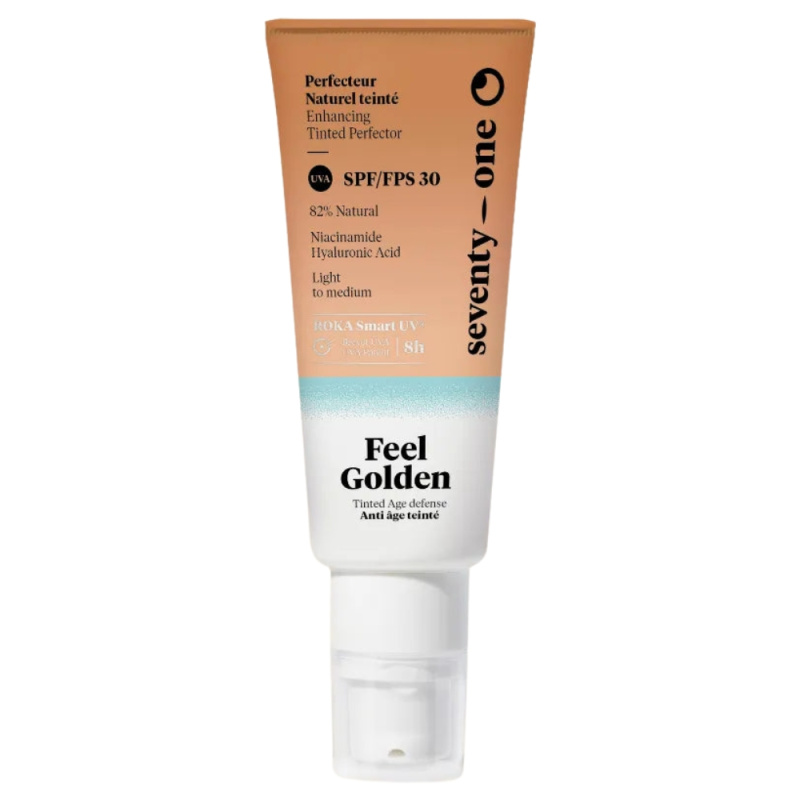 SeventyOne Feel Golden SPF30 tónovací opalovací fluid na obličej SPF 30 40 ml