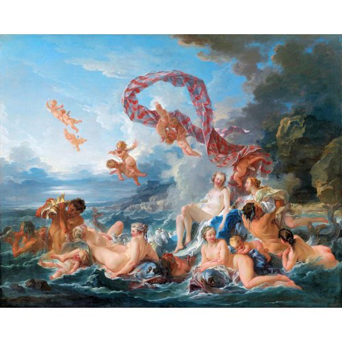Figured ART Malování podle čísel - TRIUMF VENUŠE,  Francois Boucher na rámu 40 x 50 cm