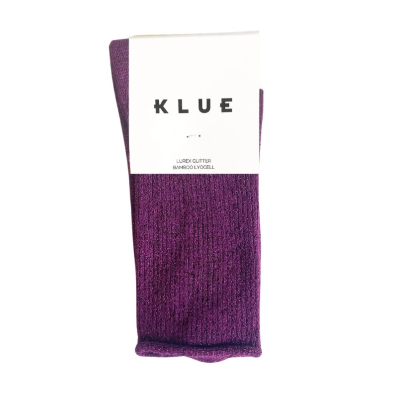 KLUE Třpytivé ponožky Lyocell Purple 36-40