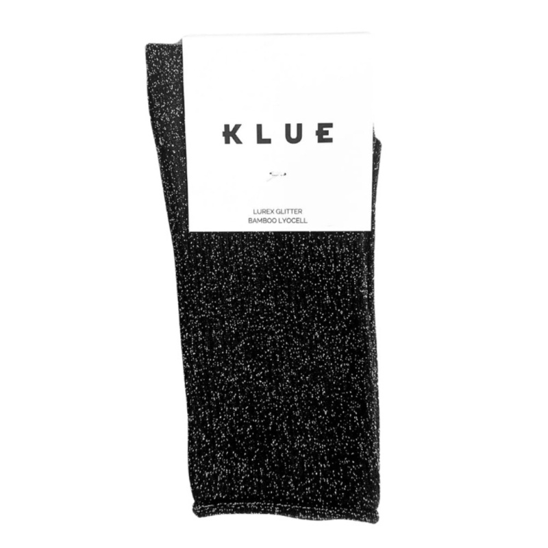 KLUE Třpytivé ponožky Lyocell Black 36-40