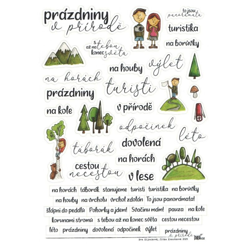 Samolepky A5 - Prázdniny v přírodě