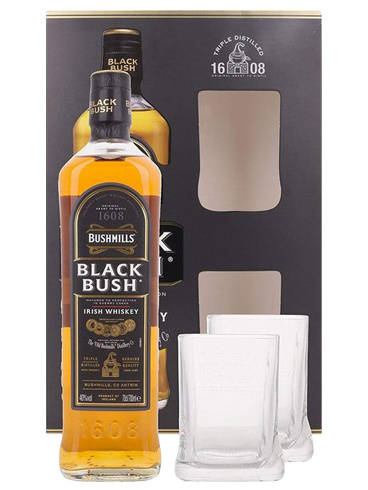 Bushmills Whisky Bushmills Black Bush 0,7l 40% + 2 skleničky