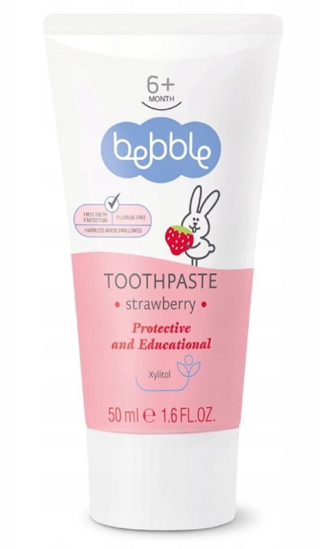 Bebble Dětská zubní pasta jahoda Bebble, 50 ml