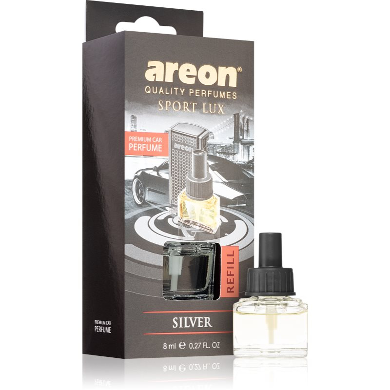 Areon Car Black Edition Silver vůně do auta náhradní náplň 8 ml