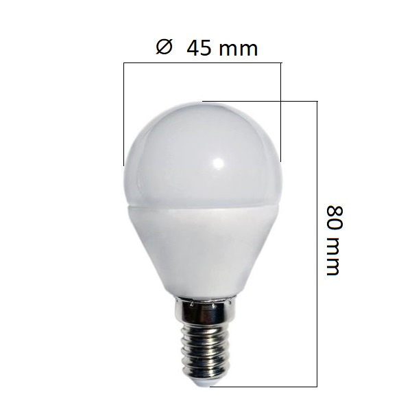 Stmívatelná LED žárovka  E14 6W 480lm, studená, ekvivalent 32W DOPRODEJ