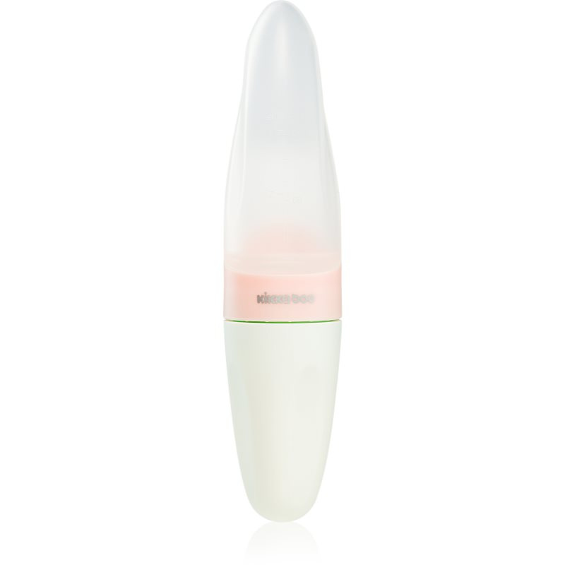 Kikkaboo Rocket láhev s lžičkou 4 m+ Pink 90 ml