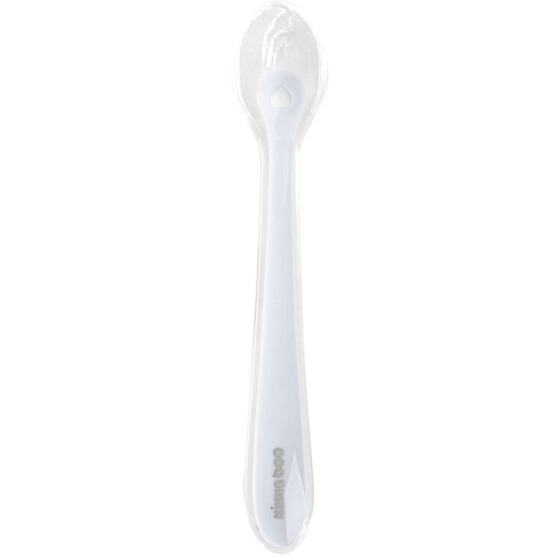 Kikkaboo Silicone Spoon in a Case lžička s pouzdrem 4 m+ Blue 1 ks