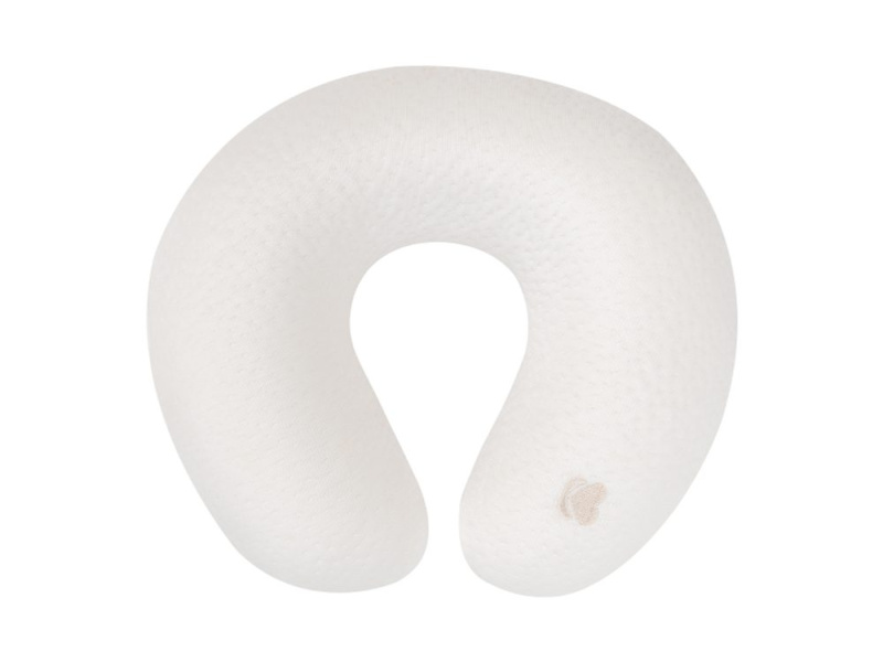 KikkaBoo Cestovní polštářek z paměťové pěny Airknit White