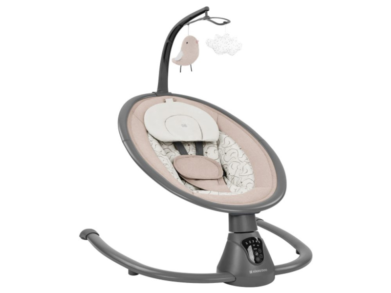 KikkaBoo Houpací lehátko elektrické Twiddle Beige