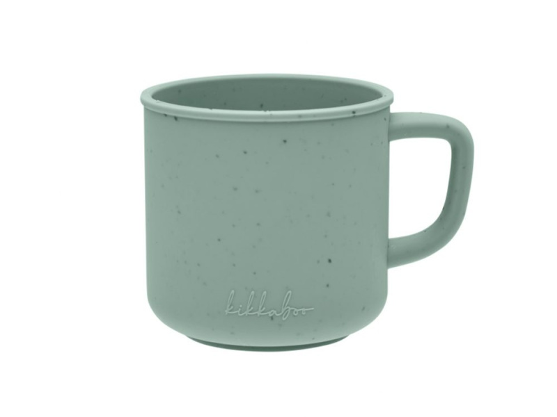 KikkaBoo Hrnek Platinum Silicone Sage