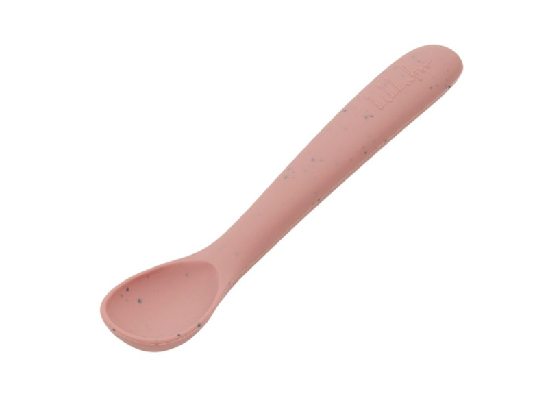 KikkaBoo Lžička Platinum Silicone Blush