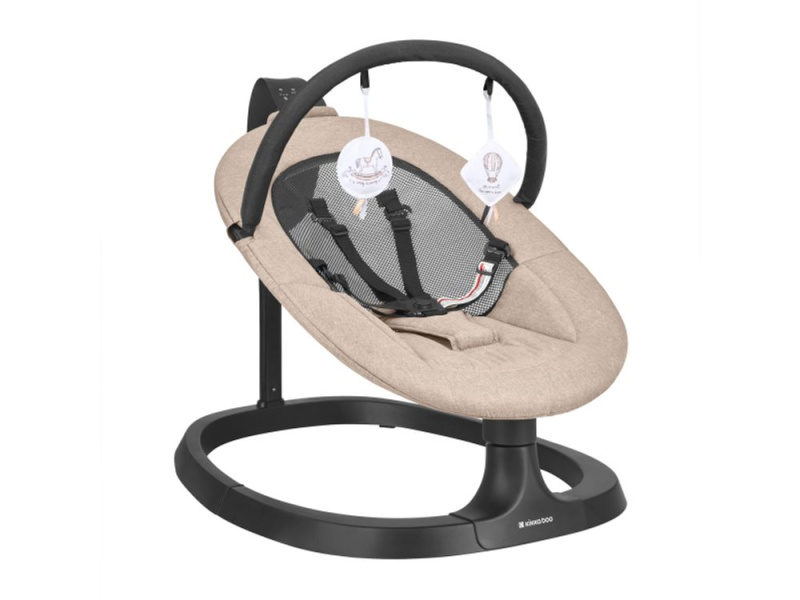 KikkaBoo Houpací lehátko elektrické Zazu Beige