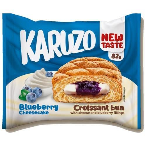 Karuzo Pita světlá s náplní cheesecake a borůvka