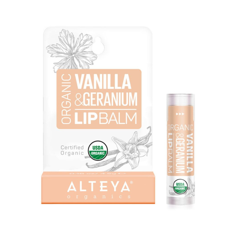 Balzám na rty s vanilkou a muškátem Alteya Organics 5 g