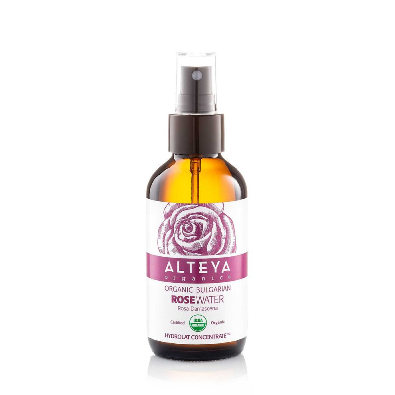 Růžová voda Alteya Organics v skle, 120 ml