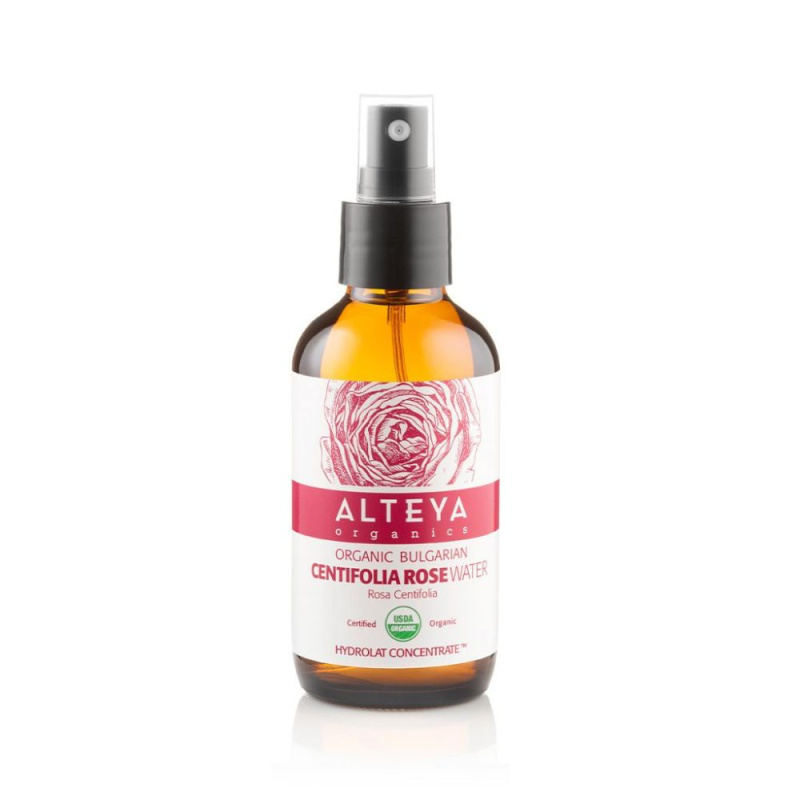Alteya Organics Růžová voda Bio z růže stolisté (Rosa Centifolia) Alteya Organics, 120 ml SKLO