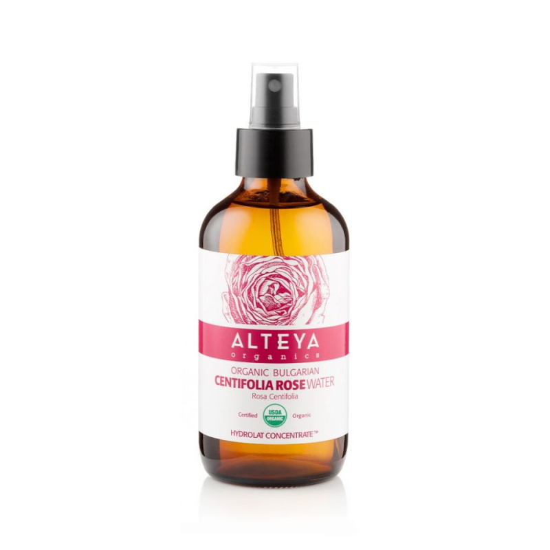 Alteya Organics Růžová voda Bio z růže stolisté (Rosa Centifolia) Alteya Organics, 240 ml SKLO