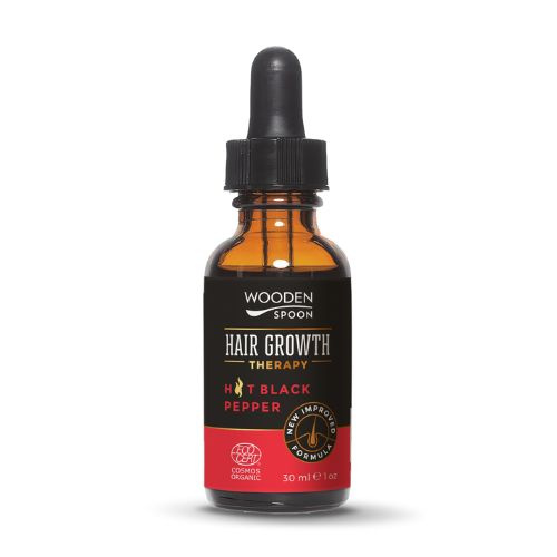 Wooden Spoon Sérum na růst vlasů s černým kořením, 30 ml