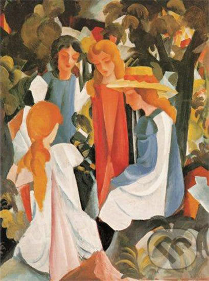 4 děvčata: August Macke - puzzle z kategorie Umělecké