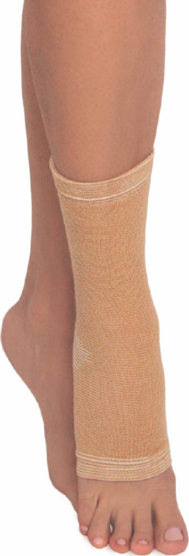 Medtextile Bandáž kotníku elastická (střední fixace) béžová S, M, L, XL Varianta: béžová, XL
