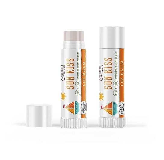 WoodenSpoon Opalovací balzám na rty SUN KISS, 4,3 ml