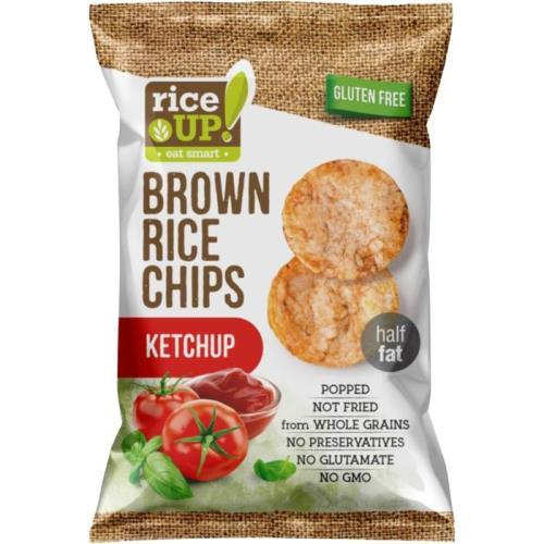 Rice Up rýžové chipsy kečup 60g