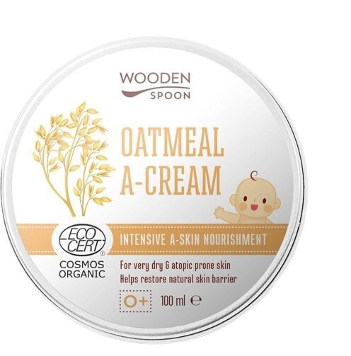 WoodenSpoon Zklidňující krém z ovesných vloček na atopický ekzém Wooden Spoon 100 ml